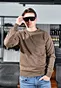 Men's round-neck wool sweater